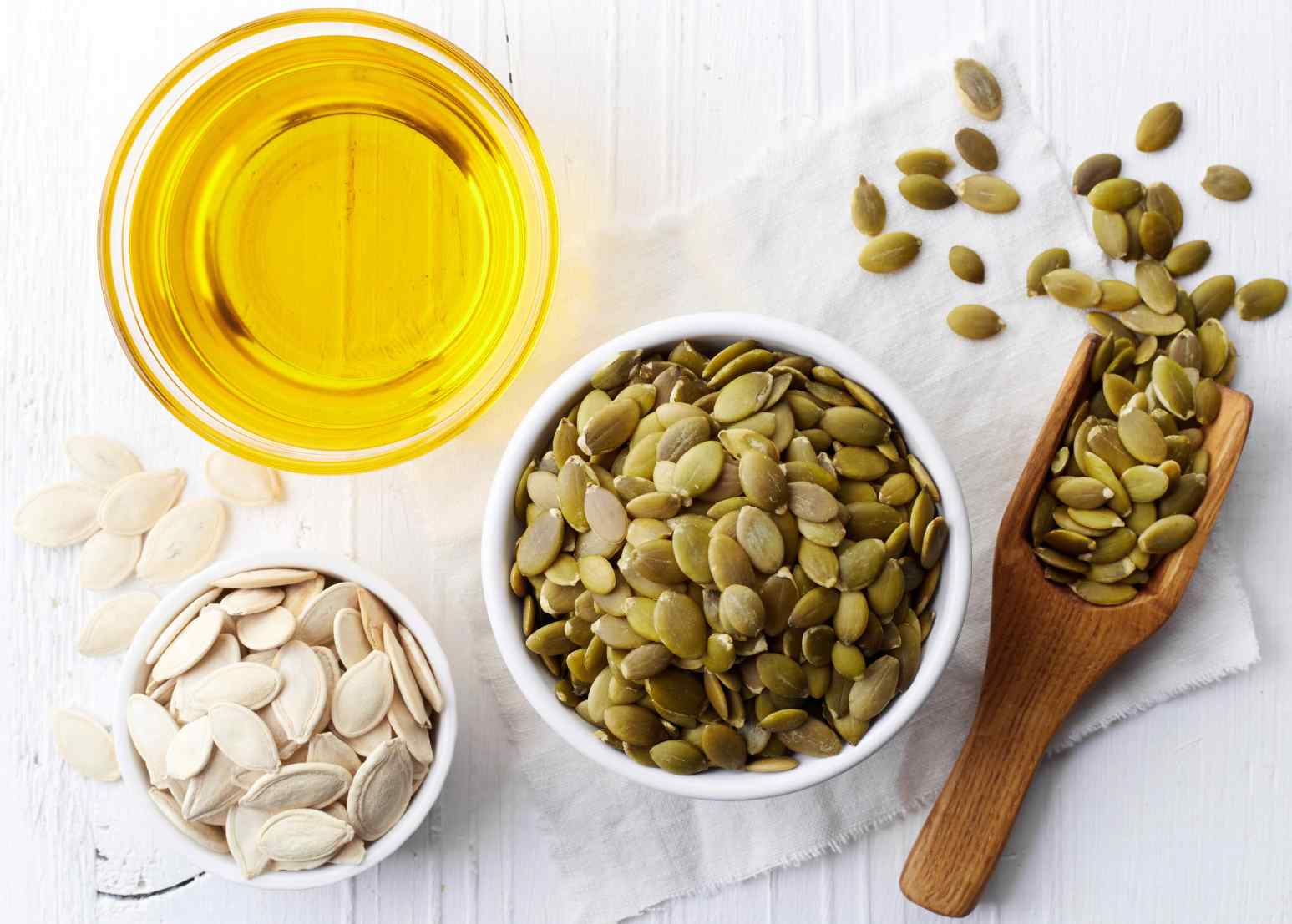 Pumpkin seed oil or pepita oil is extracted or cold-pressed from seeds.